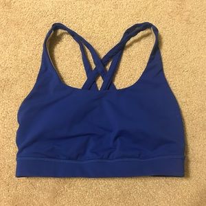 Lululemon royal blue Energy sports bra size 4